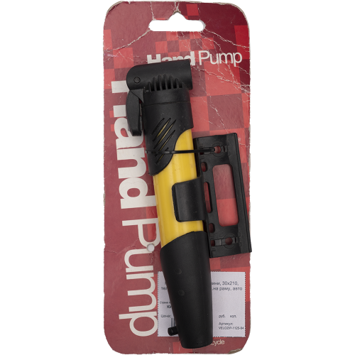 Насос ручной пласт. мини, 30x210, телескопический, крепл.на раму, авто ниппель
