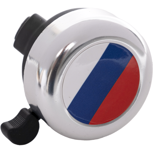 Звонок для велосипеда (001) алюминий/пластик, с флагом "Россия"