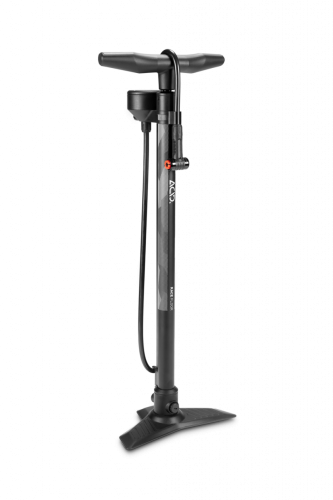 Насос напольный стальной ACID RACE FLOOR, с манометром, Presta и Schreder, черный