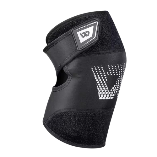 Наколенники West Biking, полиэстер и хлопок, вес 150 г, застежка velcro, цвет черный