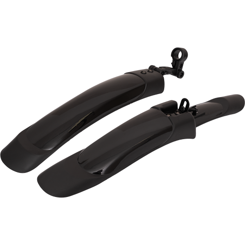 Крылья пластиковые 24"-29" широкие (модель: 007-1A) чёрные.