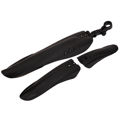 Крылья пластиковые 24-29" состоят из трёх частей (модель: XGNB-013) чёрные.