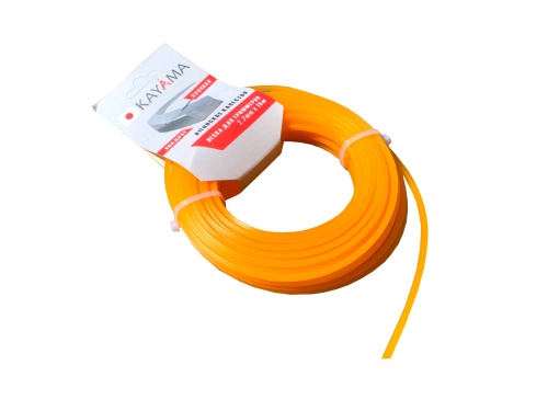 Леска для триммера сечение квадрат диаметр 2,7 катушка 15 м., ЛТК-027015  KAYAMA