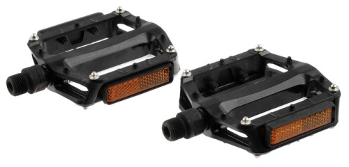 Педали FP-870ZP, пластик, со сталь. шипами, ось 9/16", Х95372