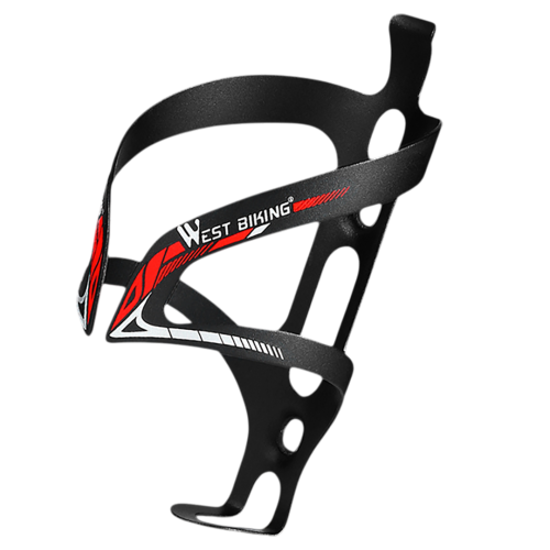 Флягодержатель West Biking, алюм, крепление на раму, универсальный, цвет: красный