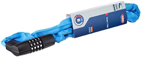 Замок 05-0071262 вело цепь на коде 4х разр 1385/75см Neon blue Tresor 6мм класс защиты 6/15 синий ABUS