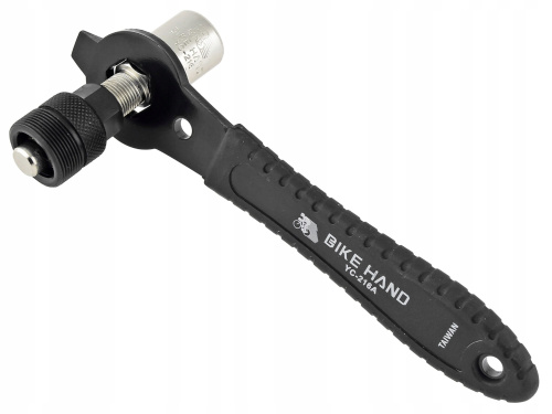 Съемник шатунов 6-230014 YC-216A-15 для систем "под квадрат", со съемным наконечником, выс-ая лег-ая сталь, черный, BIKEHAND