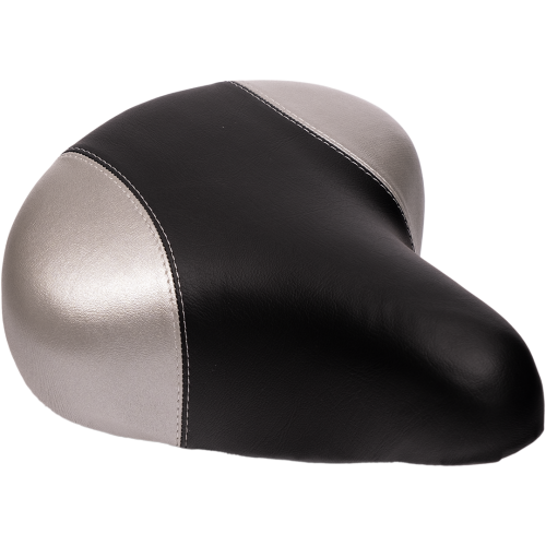 Седло (011) 28", стикер «Р», аналог Stels, 245х210 (черн/сер, черн/син, черн/красн)