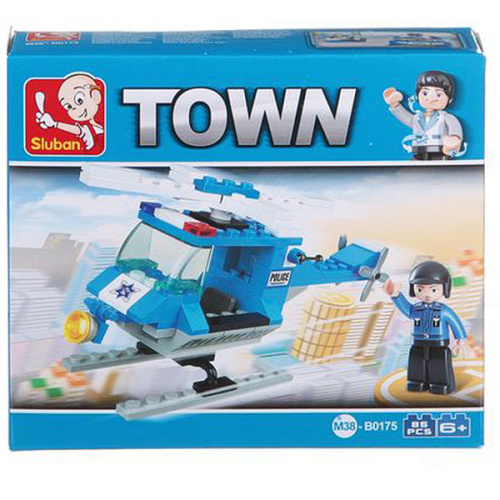 Конструктор SLUBAN вертолётTOWN 85 деталей M38-B0175