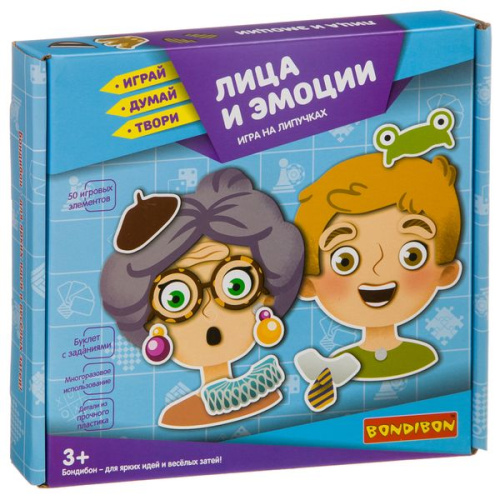 Игры на липучках BONDIBON *Лица и эмоции*