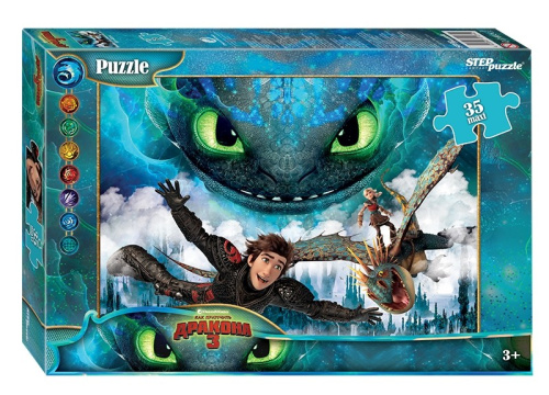 Мозаика puzzle 35 MAXI Как приручить дракона - 3 (DreamWorks)