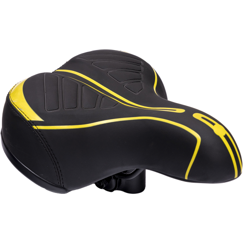 Седло широкое на ГЕЛЕВОЙ основе с рельефным дизайном (модель: 188A)