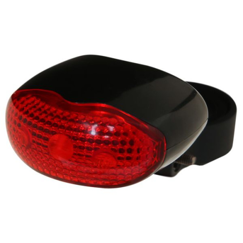 Фонарь STG JY-860T велосипедный задний, 3 светодиода, 3 функции, батарея:(ААА*2 нет в компл) Х66181