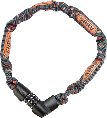 Замок 05-0088012 вело цепь на коде 4х разр 1385/75см grey lightni Tresor 6мм класс защиты 6/15 темно-серый ABUS