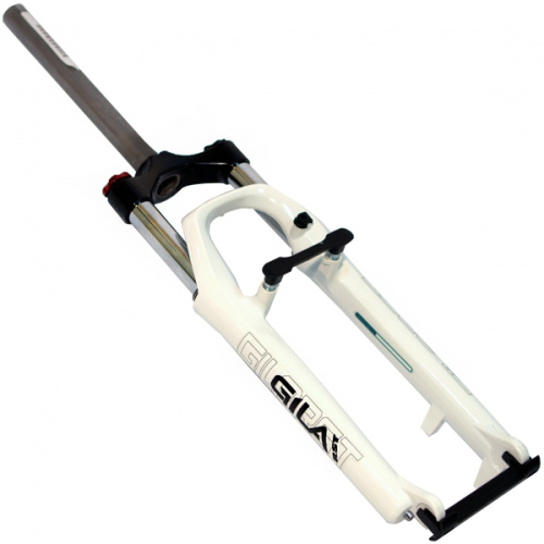 Вилка аморт. 1-0426 29"х28,6 пруж.-масл. рег. гидр. блок. 100мм D белая RST GILA TNL