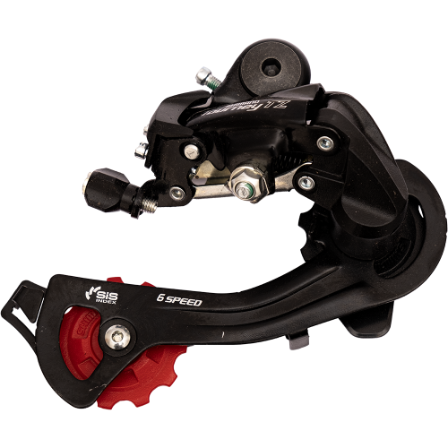 Задний переключатель , RD-TZ500 ,под болт, 6/7 скоростей, черный, длина лапки средняя