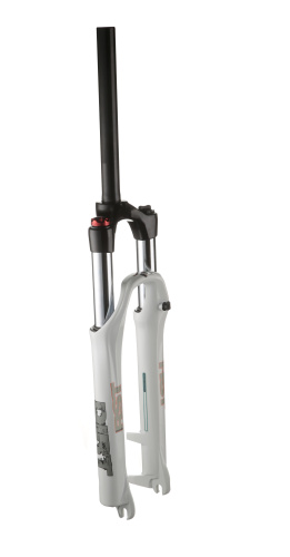 Вилка аморт. 1-0061 26"х28,6 шток 260мм пруж.-масл. гидр. рег. отскока 100мм D белая RST DIRT RA