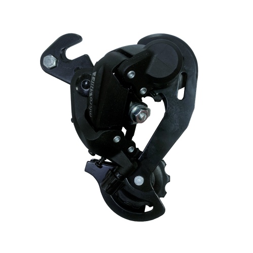 Переключатель задний MICROSHIFT RD-M21SA, 6-170332, 6-7ск. коротк. крюк, черн. инд. уп