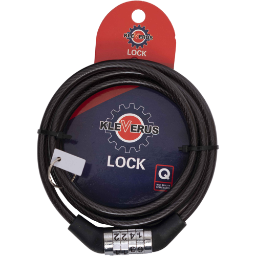 Велозамок кодовый,трос Ø 6x1500 (013)