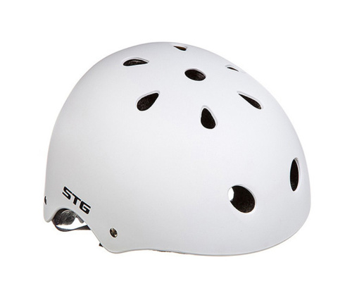 Шлем STG MTV12, M (55-58), с фикс застежкой. Белый.