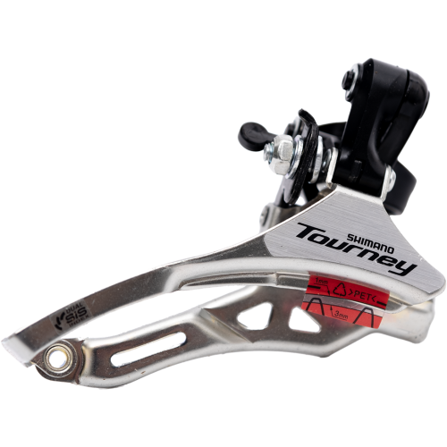 Переключатель передний Shimano Tourney, FD-TY300, 3x6/7 ск, 42T, вер. тяга, хомут 31, 8 мм ;