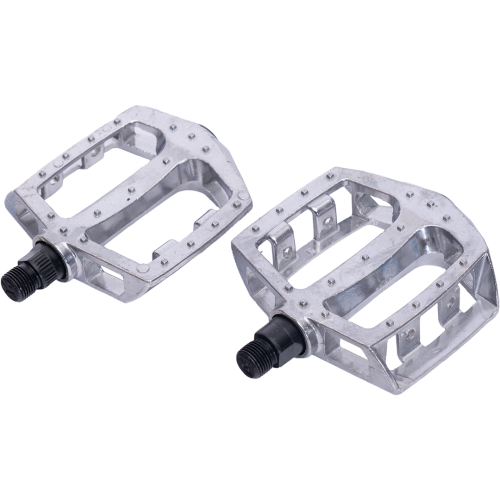 Педали, 5-311332, алюм. литые широкие, серебр.