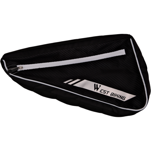 Велосипедная сумка на раму на липучках, водоотталкавающая, вместимость 1,7 л. West Biking арт. 0707254