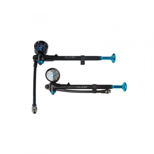 Насос ручной высокого давления CUBE Shock, черный-синий, код 40412