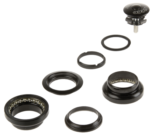 Рулевая колонка NECO 1 1/8" AHEAD 28,6/34/30 сталь полукартр. черная 5-390310 