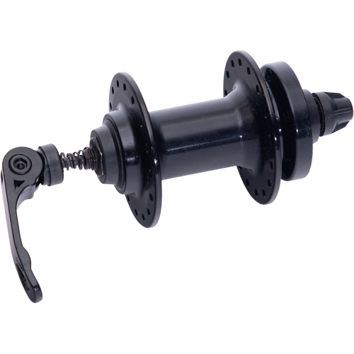 Втулка передняя, 00-180250, алюм. 32отв. с эксц., 2 промподшип., под диск., 100мм, черная