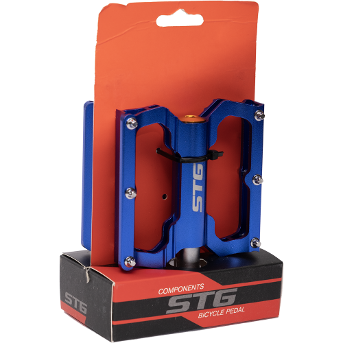 Педали STG BC-PD213, алюм, на пром. подшип. синие, Х95415