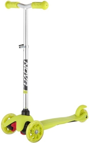 120H.DISCOKIDS.LM20 Самокат Novatrack Disco-kids Basic для детей, свет.колеса PU пер.120*24  задн.76