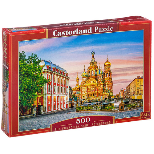 Пазлы, Храм Спас-на-крови Castor Land, 500 деталей, B-52257