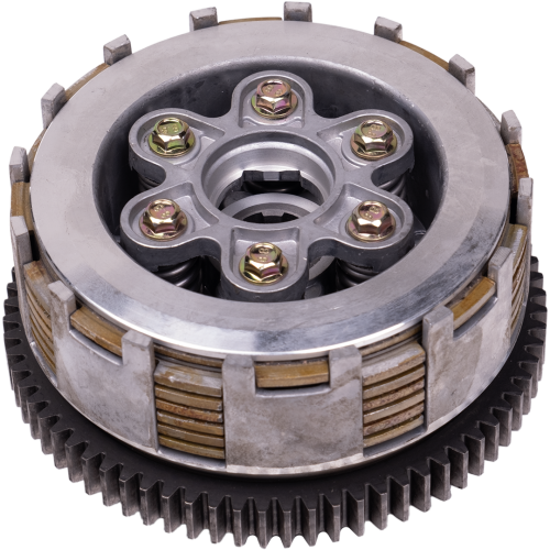 Барабан сцепления TTR-250 в сборе 166FMM (7дисков 6 болтов 73)