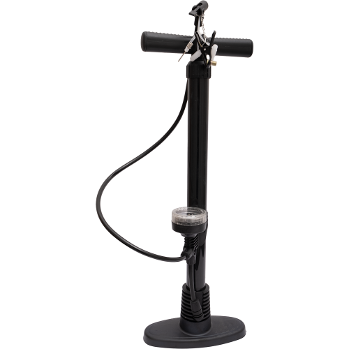 Насос напольный с манометром PAC 38x530, высокопрочный пластик, авто/вело ниппель + игла