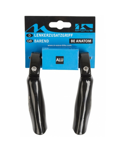 Рога алюм M-WAVE, 5-408167 прямые, короткие, анатомические, черные