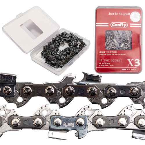 Цепь пильная CANFLY 35 см, 14'', 3/8''LP, 1,3 мм, 52 звена, зуб CHISEL, 91VXL052, для Husqvarna, Partner