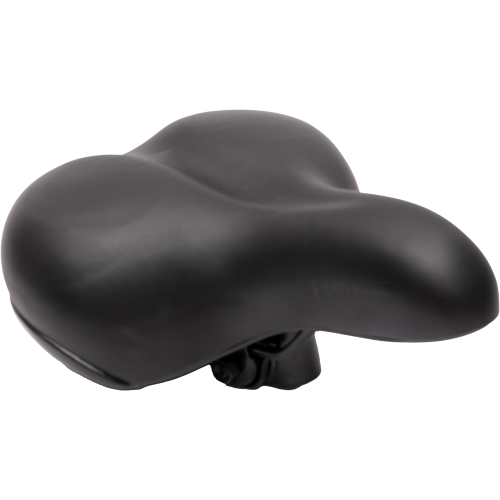Седло 5-250082 комфорт GEL 254х208мм с закрыт. резин. пружинами-эластомер + гель. с боковой защитой (20) черное VENTURA ELASTOMER GEL