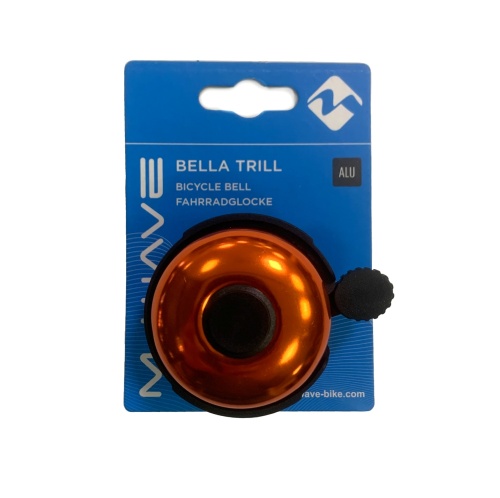 Звонок 5-420157 алюм./пластик D=53мм  черно-оранжевый (на блистере) M-WAVE