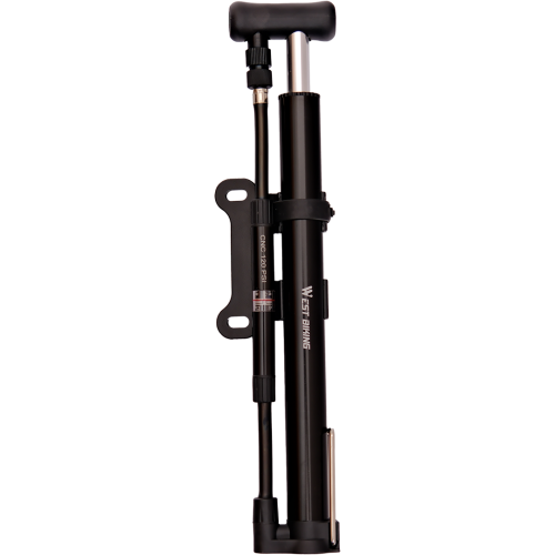 Насос ручной напольный, в сложенном виде 27,5 см, несколько насадок, West Biking арт.0711106