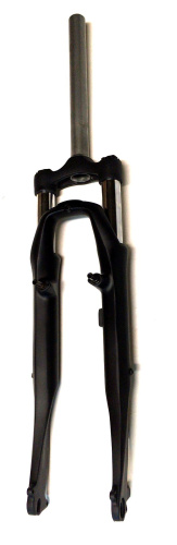 Вилка аморт. 00-210070 700C алюм, ход 40мм для диск и ободн торм.  260х28.6мм безрезьбовой шток, мат. черн, HORST AL40 BLACK