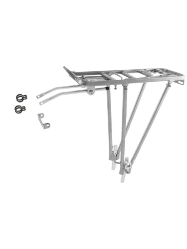 Багажник 24-28" 5-440157 алюм. 2-х стоечный регулируемый, сборный, серебристый Screw-On II M-WAVE