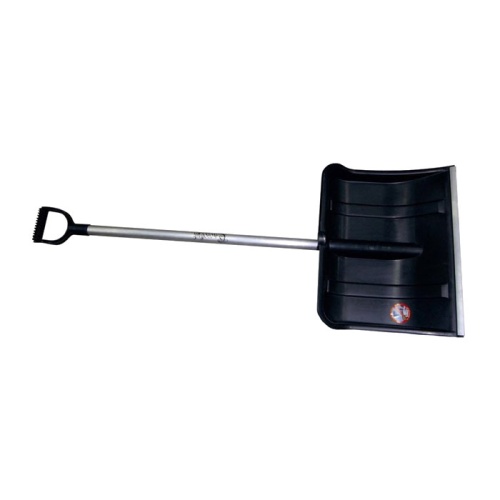 Лопата пластмассовая "Снеговик" с планкой с алюмин  черенком и Vр 490*370