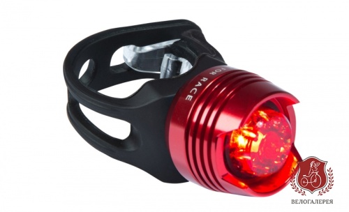 Фонарь CUBE "RED LED" велосипедный red, код 13845