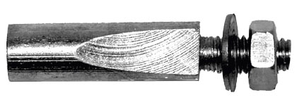 Клин шатуна, 00-170083, оцинков., длина 40мм, d=9мм, с гайкой и шайбой, серебр.