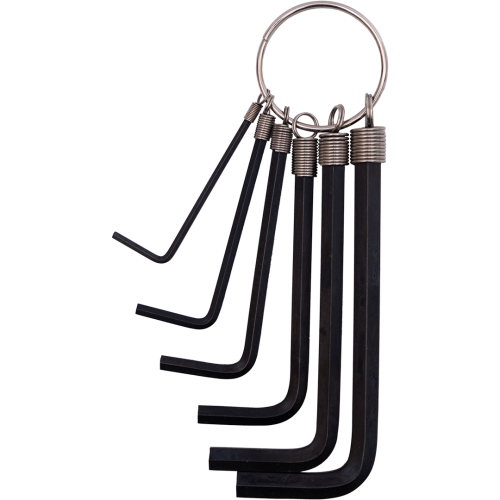 Набор шестигранников BIKEHAND YC-268L-1, 6-14268 на кольце 2/3/4/5/6/7мм Cr-Va черные