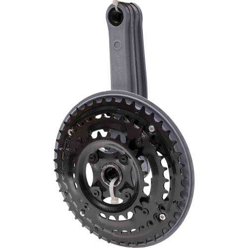 Шатуны 3зв. 24х34х42T, 170мм, YW-YP-092S, под квадрат, сталь в пластиковой оболочке, серые