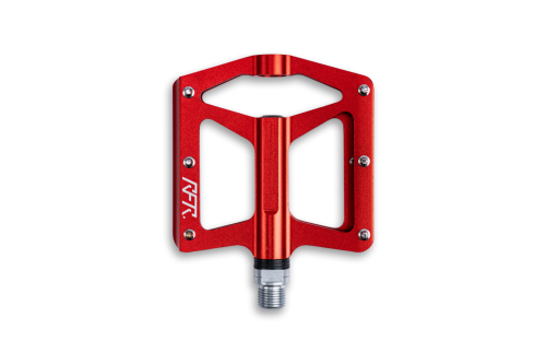 Педали RFR Flat RACE 2.0, алюм. пром. подш. красные, код 14360