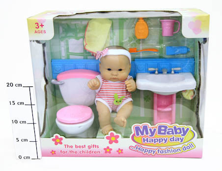 Игровой набор с пупсом My Baby Ванная комната, 63024