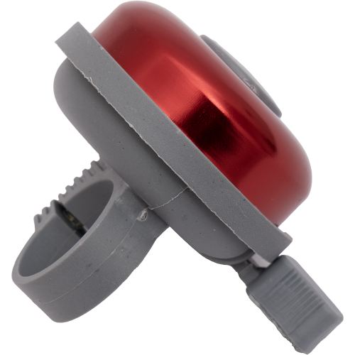 Звонок 00-170732 сталь/пластик H-017B D=53мм серо-красный глянц.